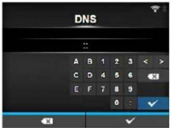 DNS A B 1 2 3 < > C D 4 5 6 ✕ E F 7 8 9 0 : ✓