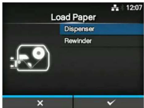 12:07 Load Paper Dispenser Rewinder