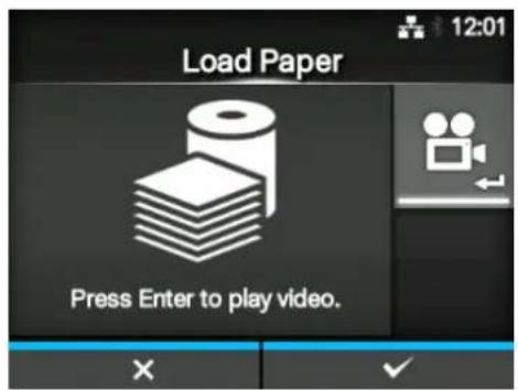 Load Paper Press Enter to play video.