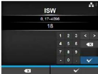 ISW 0, 17-4.96 18 1 2 3 < > 4 5 6 X 7 8 9 - 0 . ✓