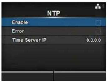 NTP Enable Error Time Server IP 0.0.0.0