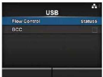 USB Flow Control Status BCC