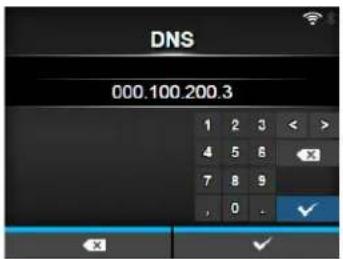 DNS 000.100.200.3 1 2 3 < > 4 5 6 × 7 8 9 , 0 - ✓
