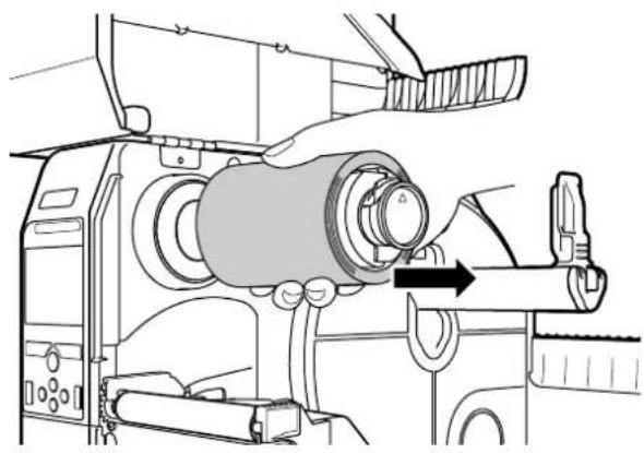 SATO CL608NX - Removing the Ribbon - 2