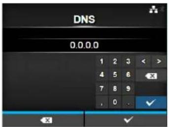 DNS 0.0.0.0 1 2 3 < > 4 5 6 X 7 8 9 , 0 - ✓
