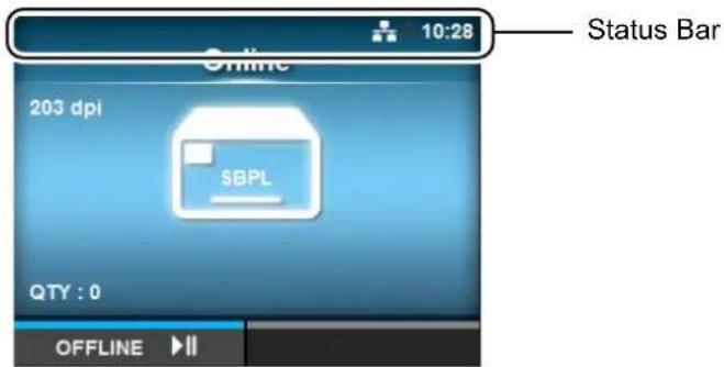 10:28 Status Bar 203 dpi SBPL QTY : 0 OFFLINE ▶II