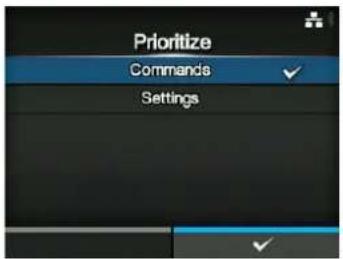 Prioritize Commands Settings
