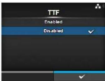 TTF Enabled Disabled
