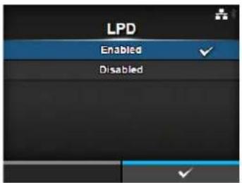LPD Enabled ✓ Disabled ✓