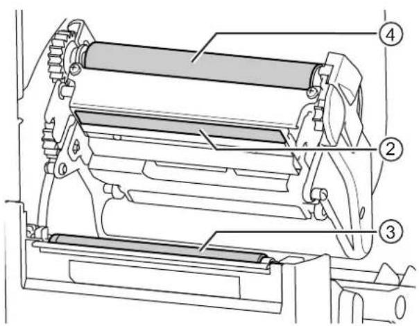 Technical diagram of a mechanical device with numbered components for identification