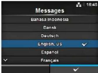 Messages Bahasa Indonesia Dansk Deutsch English, US ✓ Espanol Français ✓