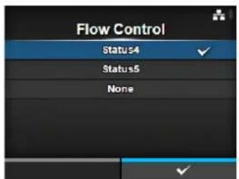 Flow Control Status4 Status5 None