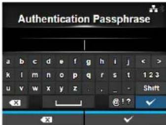 Authentication Passphrase a b c d e f g h i j < > k l m n o p q r s t 1 2 3 u v w x y z : , _ - Shift × @ ! ? < x ✓