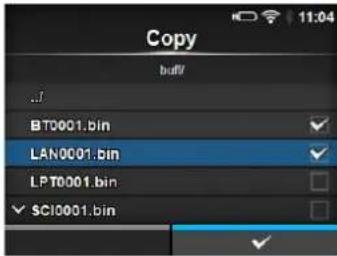 Copy buff/ BT0001.bin LAN0001.bin LPT0001.bin SCI0001.bin