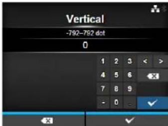 Vertical -792-792 dot 0 1 2 3 < > 4 5 6 X 7 8 9 - 0 - ✓