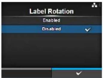 Label Rotation Enabled Disabled