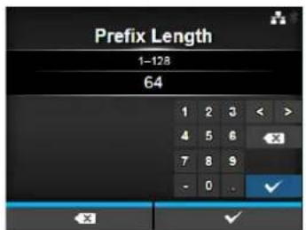 Prefix Length 1-128 64 1 2 3 < > 4 5 6 7 8 9 - 0 . ✓