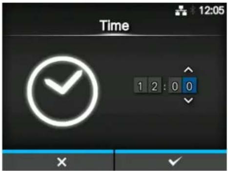 Time 1 2 : 0 0