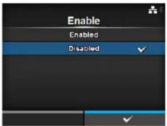 Enable Enabled Disabled