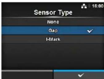 Sensor Type None Gap I-Mark