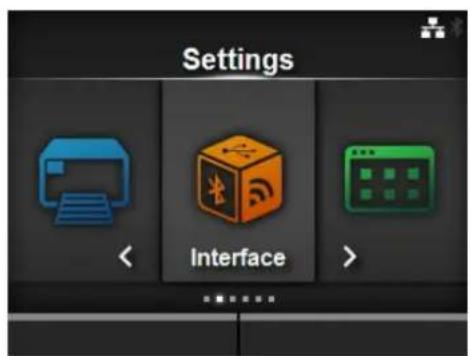 Settings Interface