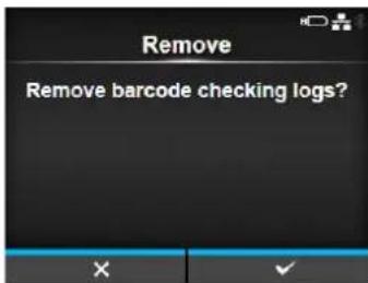 Remove Remove barcode checking logs?