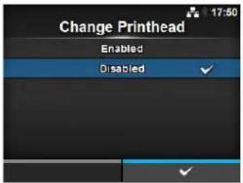 Change Printhead Enabled Disabled 17:50
