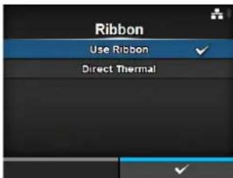 Ribbon Use Ribbon Direct Thermal