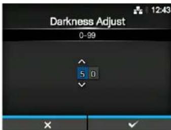 Darkness Adjust 0-99 5 0