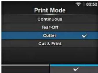 Print Mode Continuous Tear-Off Cutter ✓ Cut & Print ✓