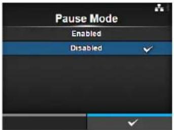 Pause Mode Enabled Disabled ✓