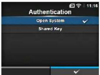 Authentication Open System ✓ Shared Key ✓