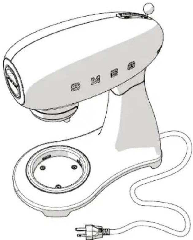 SMEG SMRM01 - Installing the ravioli maker accessory in the stand mixer attachment - 1
