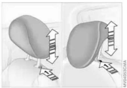 Medical illustration showing two views of a liver with directional arrows indicating movement or pressure (no text or symbols)