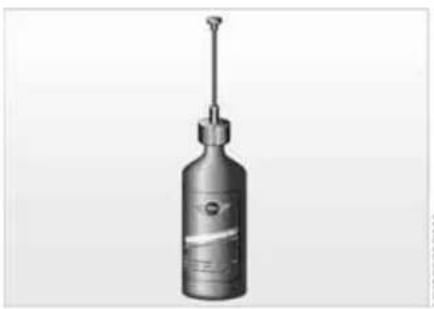 Illustration of a cylindrical spray bottle with a vertical nozzle and label (no readable text or symbols)