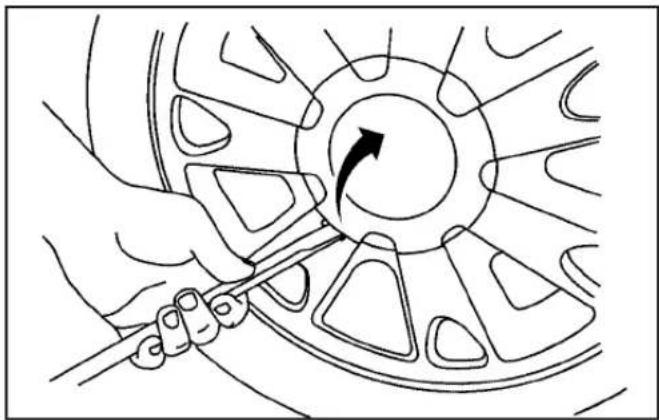 Buick Lacrosse (2006) - Removing the Flat Tire and Installing the Spare Tire - 1