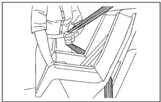 Buick Lacrosse (2006) - Securing a Child Restraint in a Rear Seat Position - 2