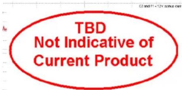 TBD Not Indicative of Current Product