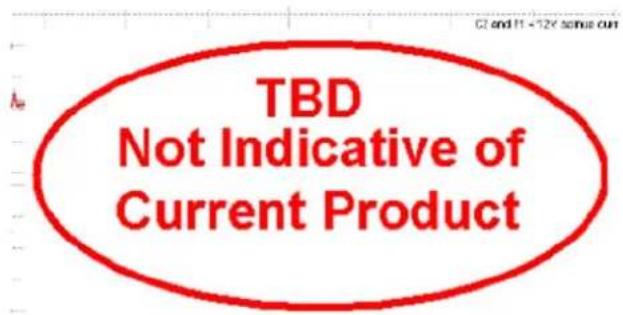 TBD Not Indicative of Current Product
