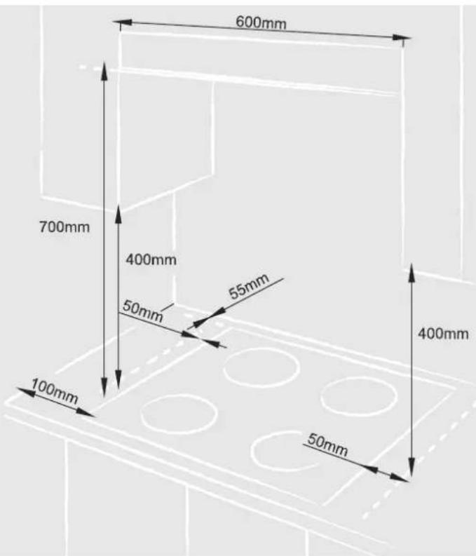 600mm 700mm 400mm 50mm 55mm 100mm 400mm 50mm