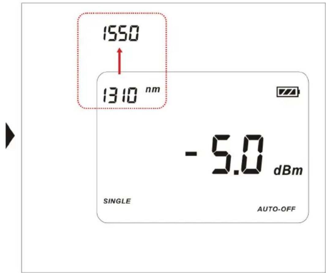1550 ↑ 1310 nm - 5.0 dBm SINGLE AUTO-OFF