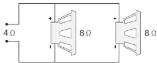 4 Ω + 8 Ω + 8 Ω