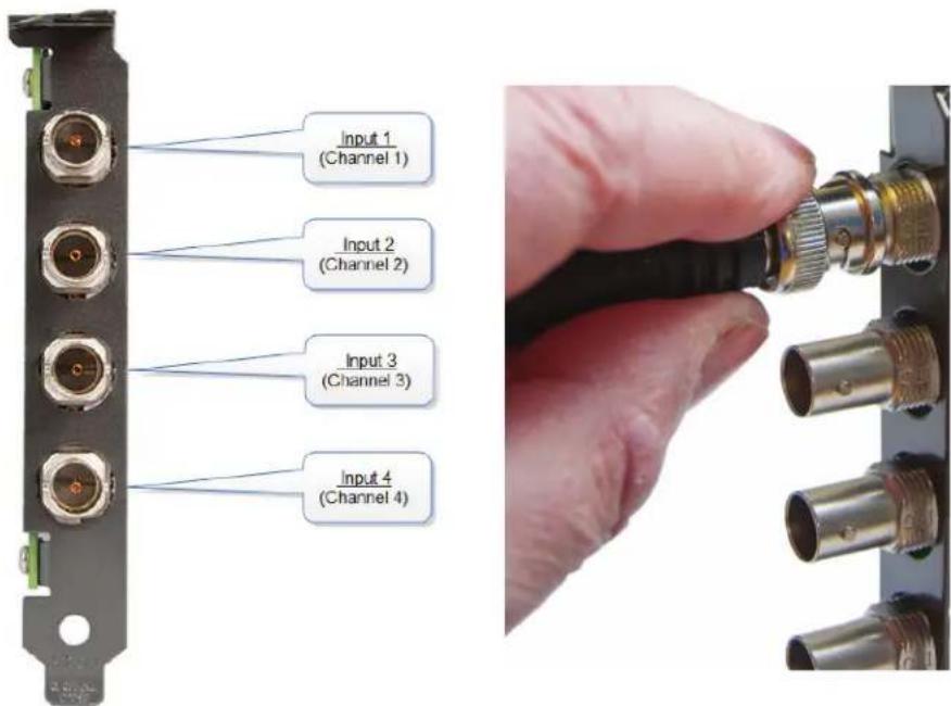 Input 1 (Channel 1) Input 2 (Channel 2) Input 3 (Channel 3) Input 4 (Channel 4)