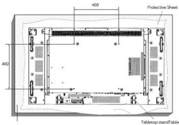 400 Protective Sheet 400 Tabletop standTable