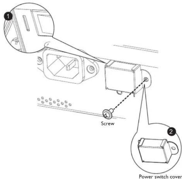 Screw Power switch cover