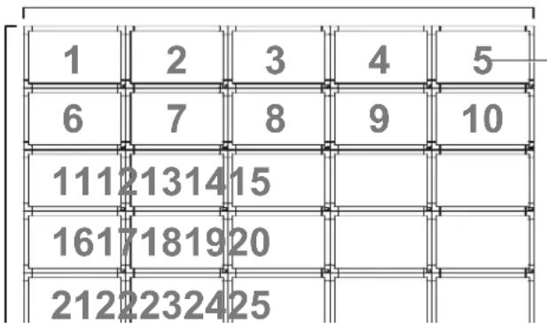 VIEWSONIC CDP4635-T-S - Example: 5 x 5 screen matrix (25 displays) - 1