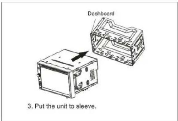 Dashboard 3. Put the unit to sleeve.
