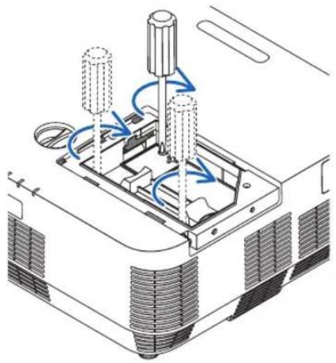 NEC NP-P502W - Install a new lamp housing. - 2