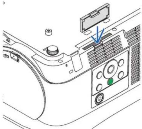 NEC NP-P502W - Insert the filter case to the projector cabinet. - 1
