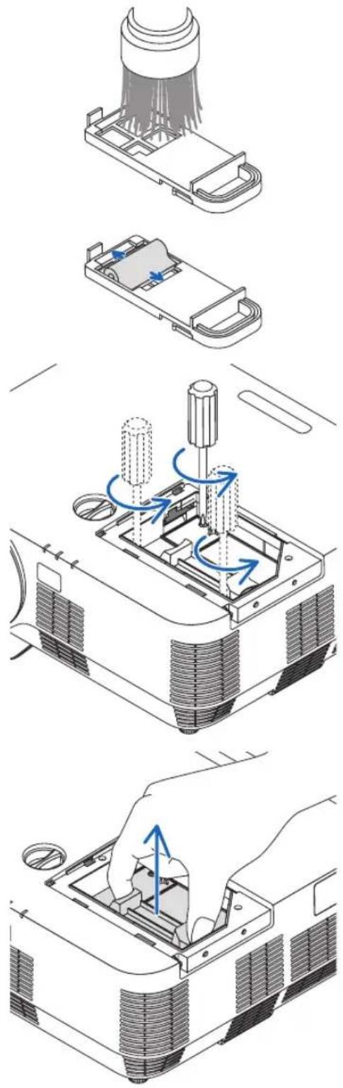 Technical diagram illustrating the step-by-step assembly of a mechanical device with labeled components and directional arrows indicating motion.